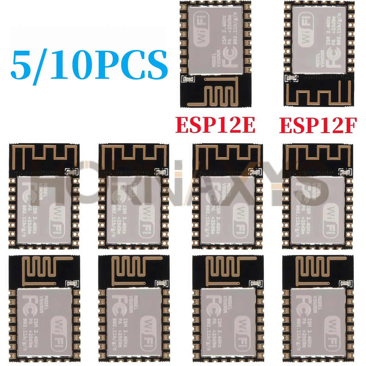 5/10pcs ESP8266 ESP-12F ESP-12E WiFi Serial Module Microcontroller 802.11N Wireless Transceiver Remote Port Network Module New