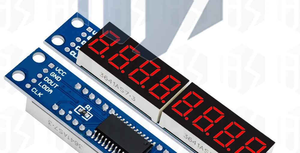 3-IO MAX7219 LED Matrix Module 8-Digit Red 7-Segment Display Driver for Arduino DIY Projects
