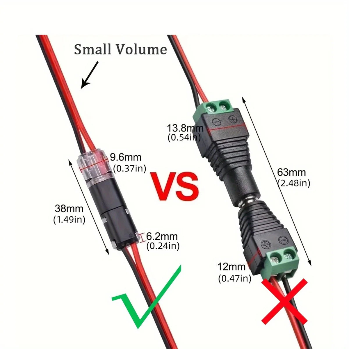 Premium Automotive Wire Connector Detachable Plug, No-Strip Quick Connect, Reliable Durable for Universal Electrical Connections