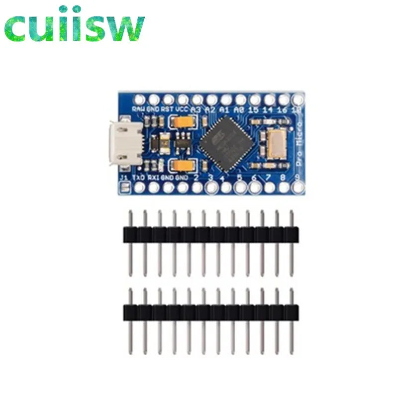 Pro Micro ATmega32U4 5V 16MHz Reemplazar ATmega328 Para Arduino ATMega 32U4 Pro Mini Con Cabezal De Pines De 2 Filas