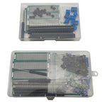 61/169Pcs/Box Double Side PCB Board Kit 40Pin Single Row Male and Female Pin Headers and 5.0mm Screw Terminal Blocks for Arduino