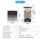 OMCH DH48S-S SPDT Timer Relay with Base DC12V/24V AC110V/220V Models DH48S-1Z/2Z DH48S-11 DH48S-S-2Z for Electrical Engineering