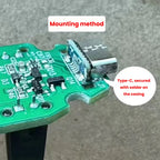 Micro USB to Type-C Adapter Board Data Power Adapter Supports Charging and Data Transfer DIY Modification Kit