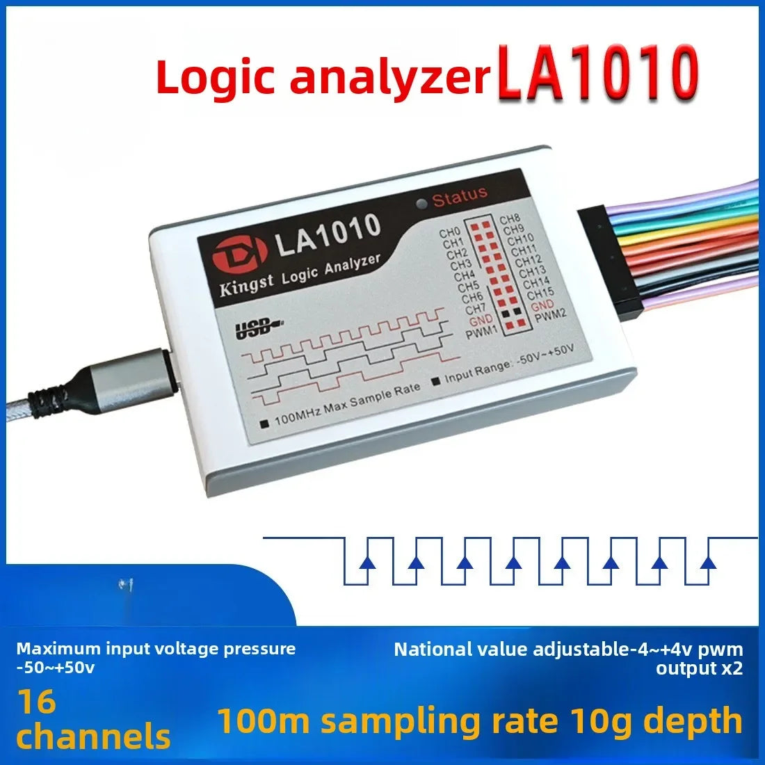 Stable Logic Analyzer LA1010 LA2016 LA5016 LA5032 Protocol Analysis Multilingual Switching 007