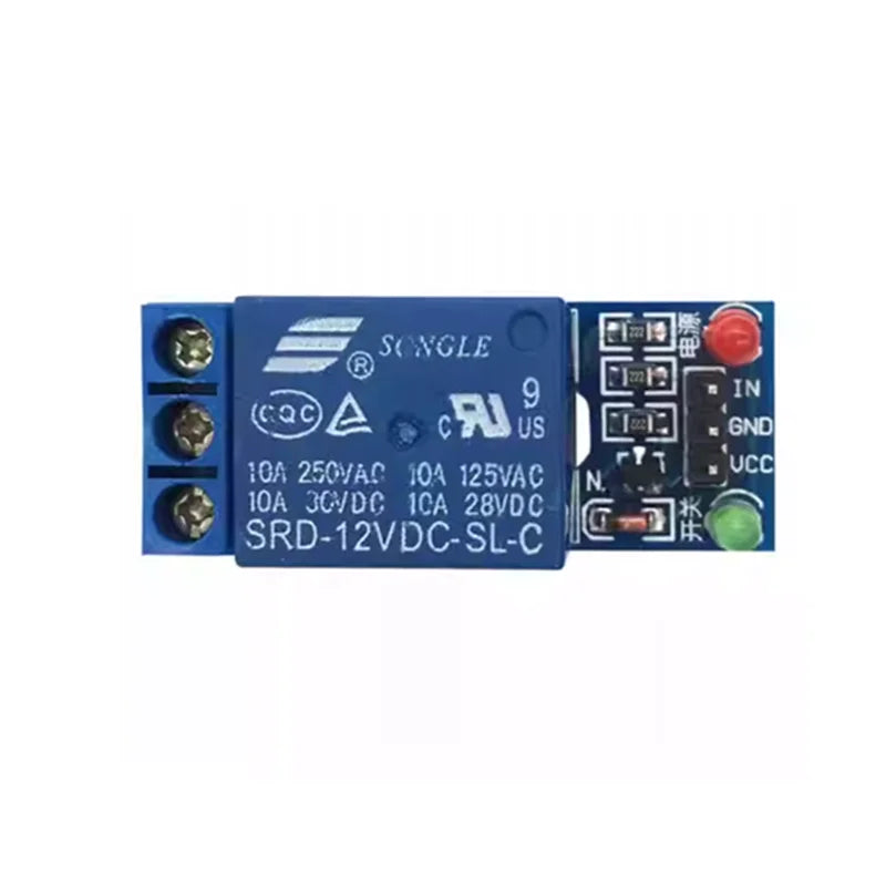 10PCs 1 Channel Relay Module 12V 5V High-level trigger SRD-05VDC-SL-C Relay expansion board Relay Module