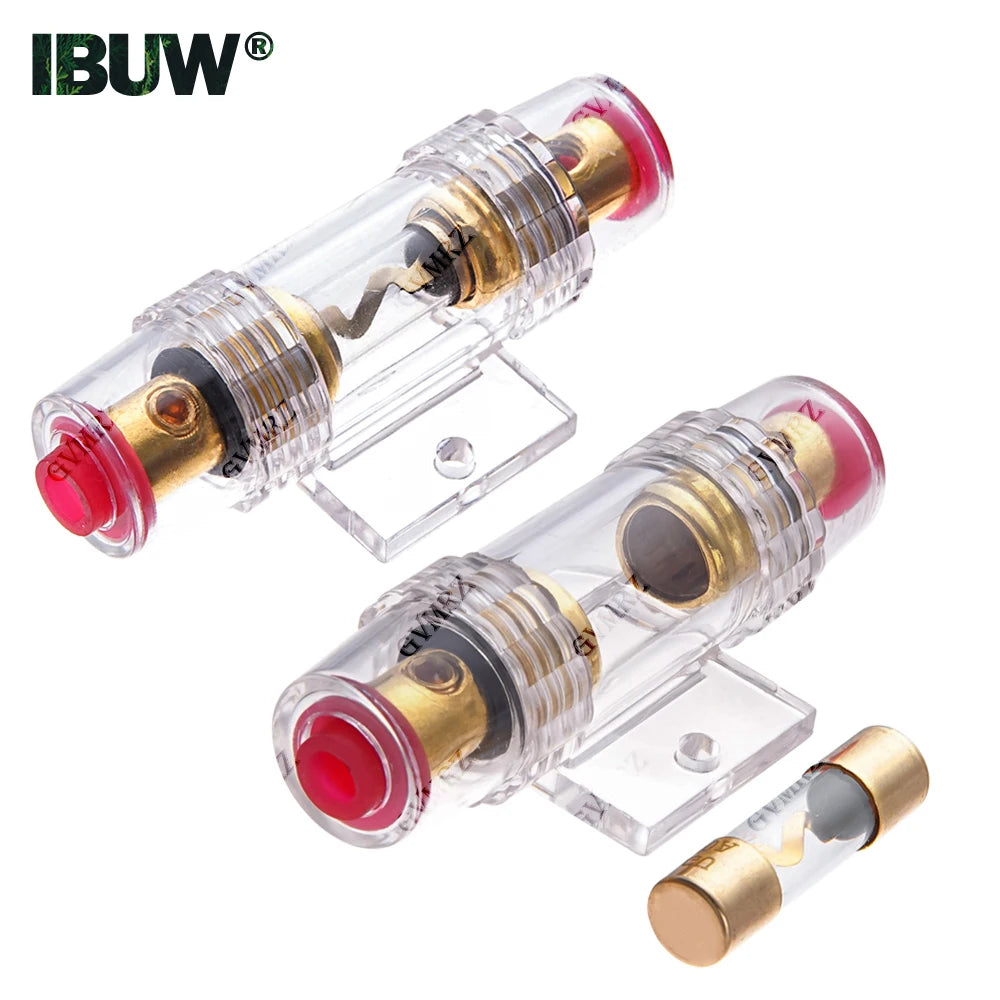 1Set 70A 80A AGU 10*38MM Fuse & Holder Car Audio Refit Fuse Holder Car Stereo Audio Circuit Breaker Inline 30A 40A 50A 60A 100A