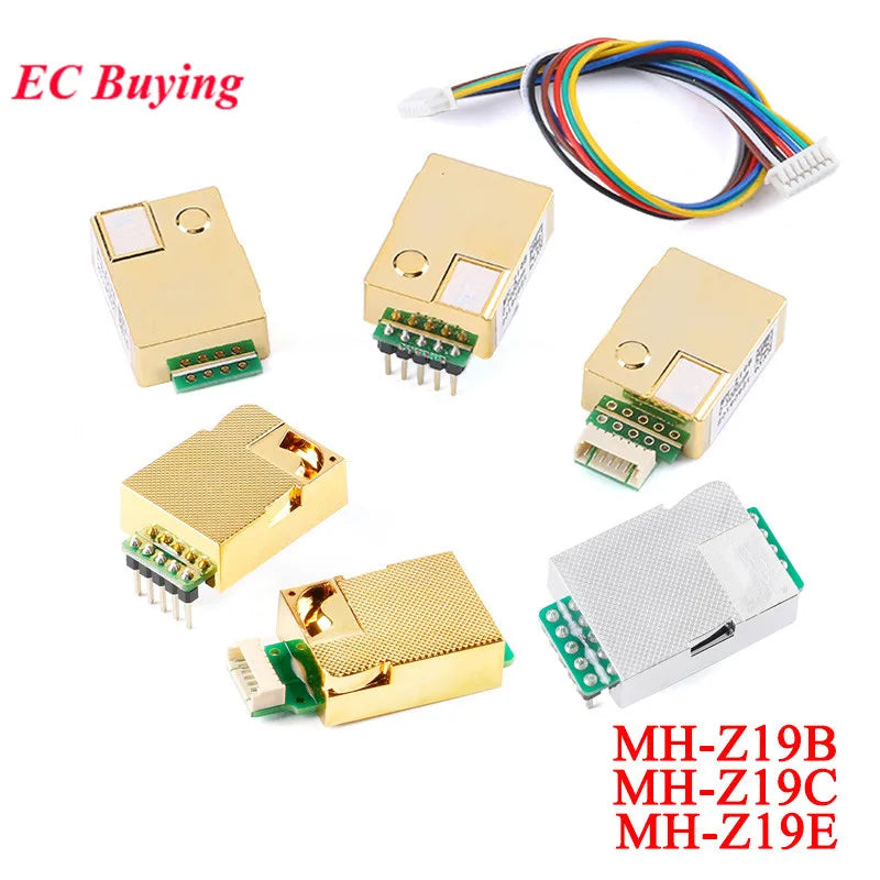 MH-Z19 MH-Z19C MH-Z19B MH-Z19E IR Infrared CO2 Sensor Module Carbon Dioxide Gas Sensors NDIR CO2 Monitor 400-5000 0-5000ppm UART