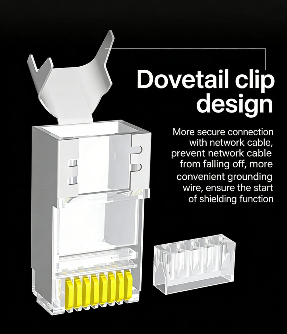 Special Cata7 Crimper Tool Network For Handmade RJ11 RJ45 4P4C 8P8C Multifunction Modular Plugs Cata7 10G/Gigabit RJ45 Connector