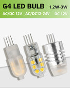 2pcs Mini G4 12V 24V LED Lamp Dimmable Light 3W COB Bulb AC DC 12V Lampada COB 360 Beam Lampada G4 COB Lights Replace Halogen