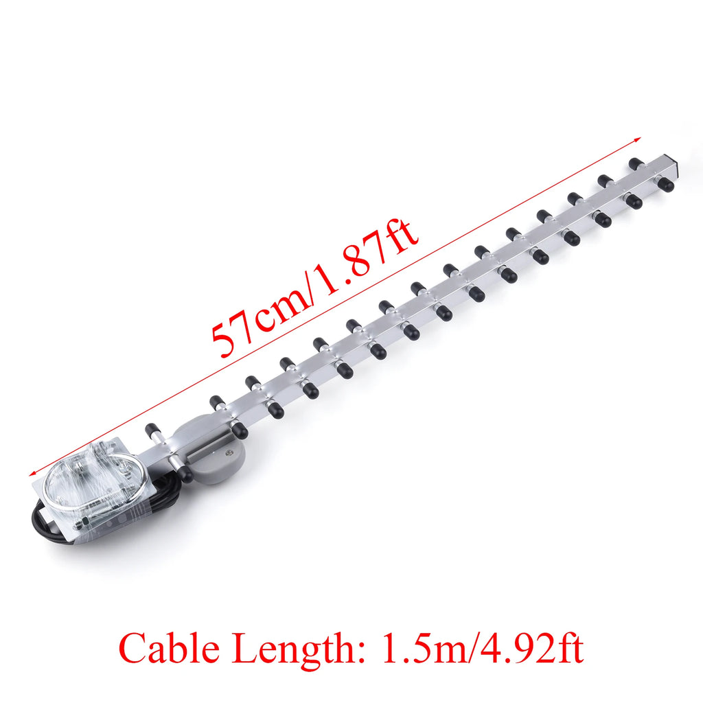 4G LTE 25dBi Antenna 791-2690MHz Outdoor Wireless Yagi Antenna SMA Male for Home/Office WiFi Network Device With Extension Wire
