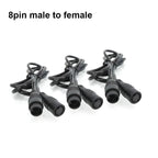 M8 6Pin 8Pin E-bike Line Electric Bicycle Waterproof Connector 1M Speed Sensor Male to Female Extension Cable 28awg 0.7A
