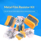 1% 5%  Metal Film Resistor Assortment Kit 1/4W 1/2W 1W 2W 3W 5W Through Hole 30/41/130 Values Electronic Components 300 600 2600