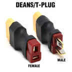 1pcs XT60 Male Plug to T Male / T Female Plug to XT60 Female Adapter For RC Helicopter Quadcopter LiPo Battery Plug Connector Pa