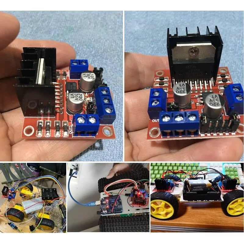 5/10PCS L298N DC Motor Driver Module L298N Stepper Motor Smart Car Robot Accessory High Power L298 DC Motor Driver for Arduino