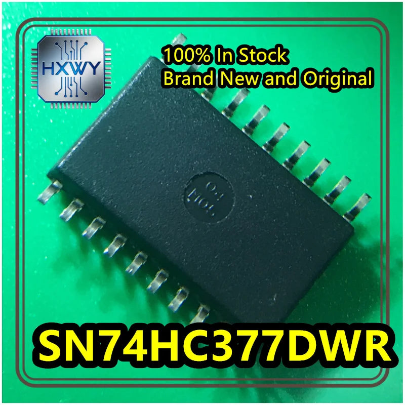 (10/50 Pieces) SN74HC377DWR SN74HC377 HC377 SOIC-20 High-Speed CMOS Octa D Flip-Flop, Brand New Original Stock Electronic IC
