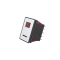 ABILKEEN ON-OFF-ON 3Position Latching KCD2 Rocker Push Button Dual LED Light Rocker Toggle Switch 2NO2NC with 7Pin Terminal