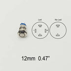 Push Button Switch Electric Waterproof Power 6v 12v Led Light Momentary on Off 8/10/12/16/19/22/25/30mm Micro Pressure Switches