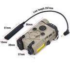 Tactical Nylon EOTEC OGL Red Dot Laser Indicator Blue Green IR PEQ-15 with OGL White Strobe Flashlight for Airsoft Gun Rifle