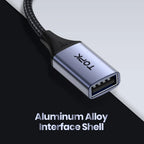 TOPK A10 USB C to USB A dapter OTG Cable Type C Male to USB 2.0 Female Cable Adapter for MacBook Pro Samsung Type-C Adapter