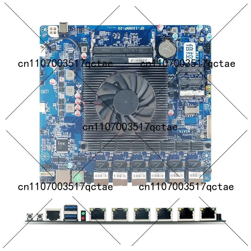 I7-8550U N100 N150 N5105 J4125 N4000 CPU with Motherboard Kit, Soft Router 6 Network Card Motherboard ROS Linux X86 DDR4