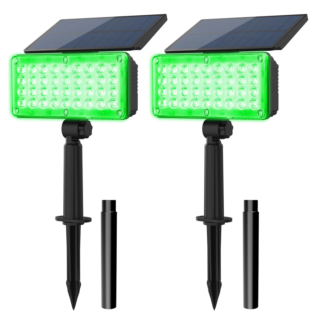 4pcs Solar Spotlight Outdoor Garden Wall Lamp for Tree Street Decor IP65 Waterproof LED Green Landscape Countyard Solar Light