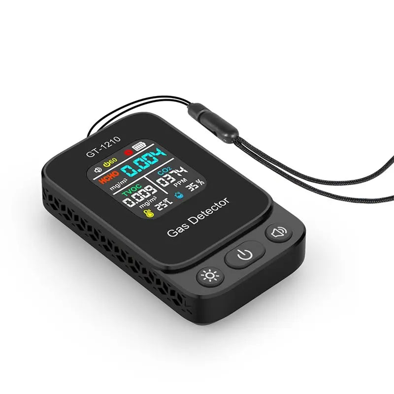 A25P Gas Co2 Meter Air Quality Sensor 5 IN1 CO2 Carbon Dioxide Detector TVOC HCHO Temperature Humidity Tester