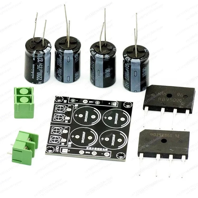 AC Power Line Noise Filter EMI Suppressor RFI Blocking Module for Audio Amplifier DIY
