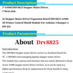 3D Printer Parts StepStick A4988 DRV8825 Stepper Motor Driver With Heat sink Carrier Reprap RAMPS 1.4