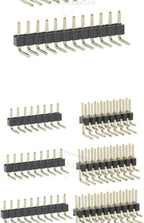 50pcs 2.0mm Pitch Pin Header Single Row Double Row 90 Degree Curved Needle Copper Foot Pin 2*2P/3P/4P/5P/6P/7P/8P/12P