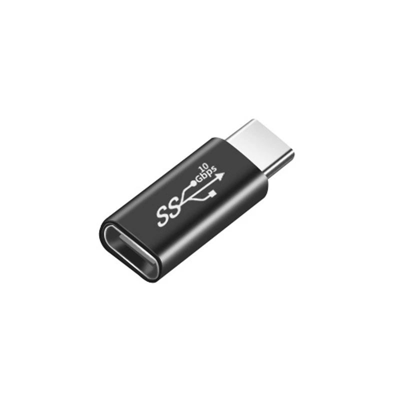 2PCS USB-C Female to USB-C Female Aluminum Connector Adapter Support 4K Video, Fast Charging & 10Gbps Data Transfer. (Black)