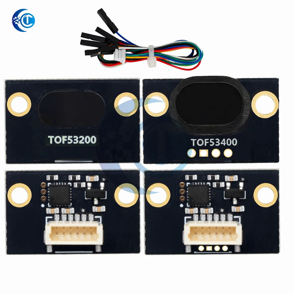 TOF53200/TOF53400 2M/4M ToF Distance Sensor - VL53L1X/VL53L0X 3V-5V for Arduino Projects