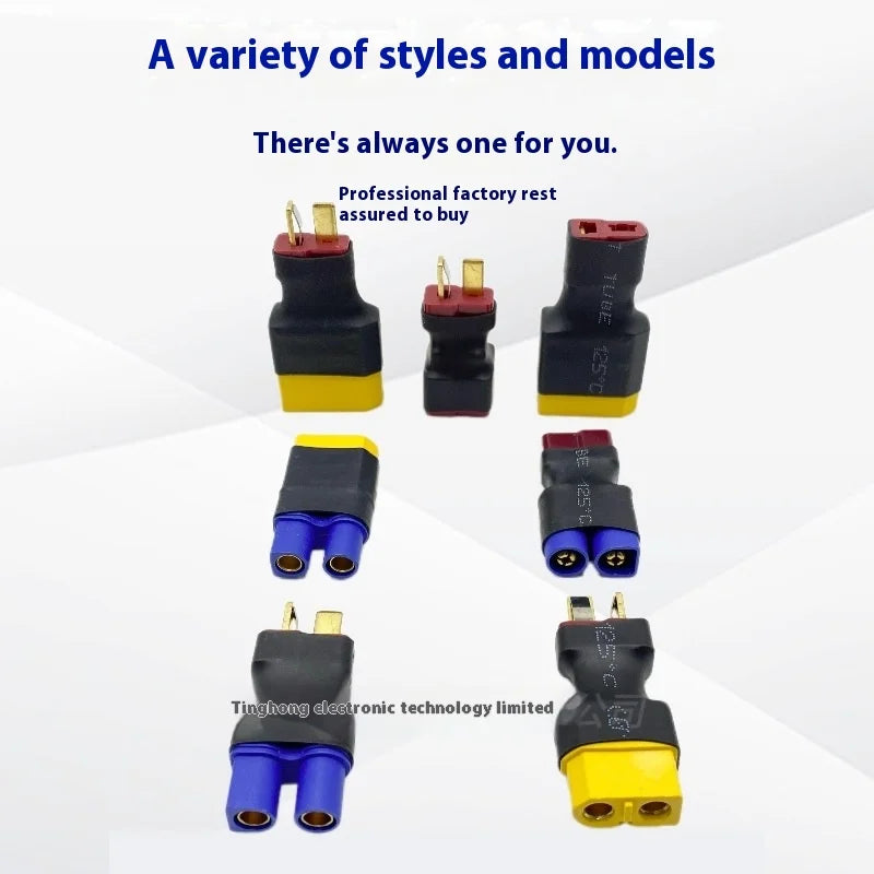 5pcs/lot Adapter Xt30 Xt60 Xt90 T Plug Deans Ec5 Ec3 Female To Male Hxt 4mm Connectors Plug Rc Lipo Battery Control Parts Diy