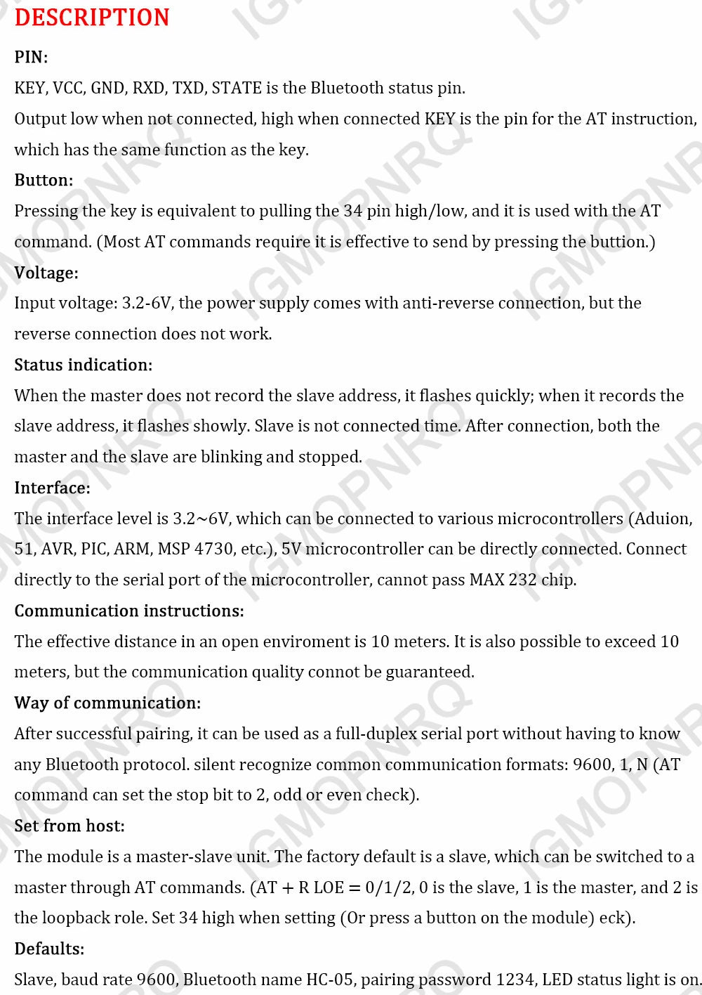 10pcs Free Shipping 10pcs/lot HC05 JY-MCU anti-reverse, integrated Bluetooth serial pass-through module, HC-05 master-slave 6pin