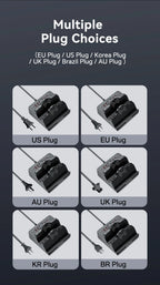 110W 6 Port USB Charger Station Dual Fast Wireless Charging Type C QC3.0 PD3.0 65W Quick Charge For iPhone Xiaomi Samsung Laptop