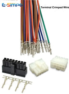 100PCS 4.2mm 5556-PT Plug Female Terminal Crimped Cable for PCI-E 5557 Male Housing Multicolor 20/18AWG 0.3m Single/Double End