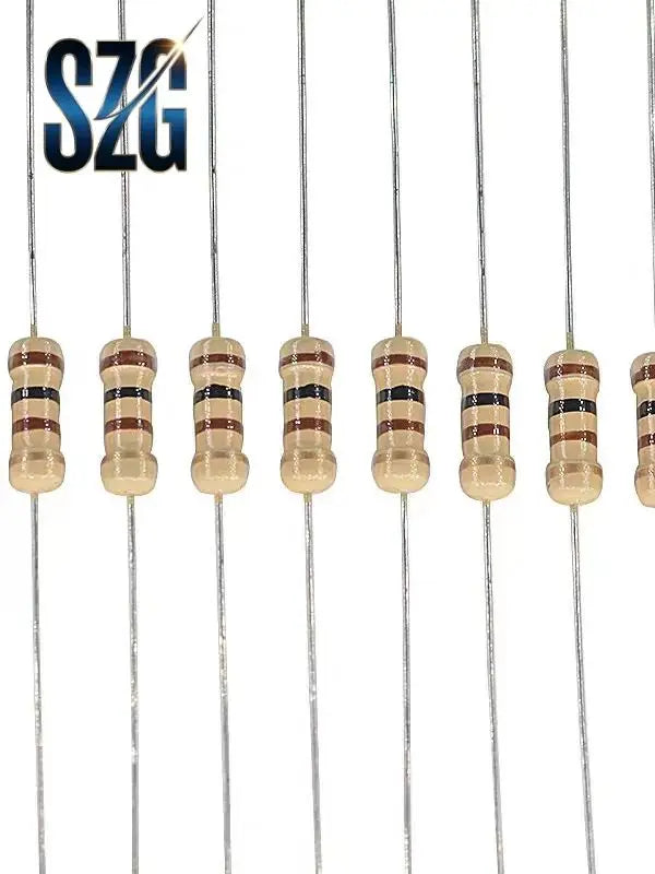 50Pcs/Lot 0.5W DIP Carbon film Resistance 1/2W 0R~10M 5% 0R 5.1R 10R 100R 1K 2K 100K 680K 1M 4.7M 5.6M 10M ohm Power Resistance