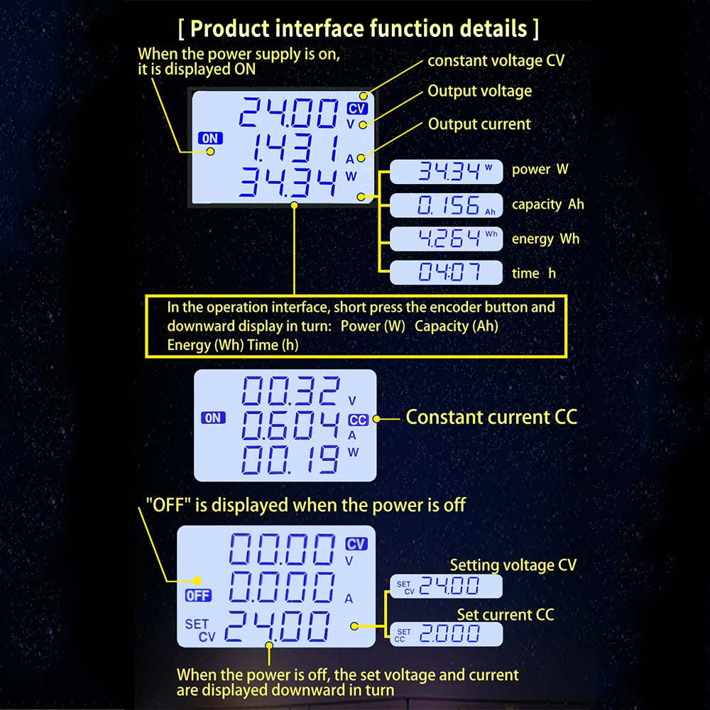 DC DC Buck Boost Converter 5.0~30V To 0.6~30V Adjustable Regulated Laboratory Power Supply CC CV 0~4.0A 6V 12V 24V Power Module