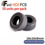 Anti-Interference Ferrite Toroid Core Ni-Zn - High Frequency Common Mode Inductor Ring for Electronic Equipment