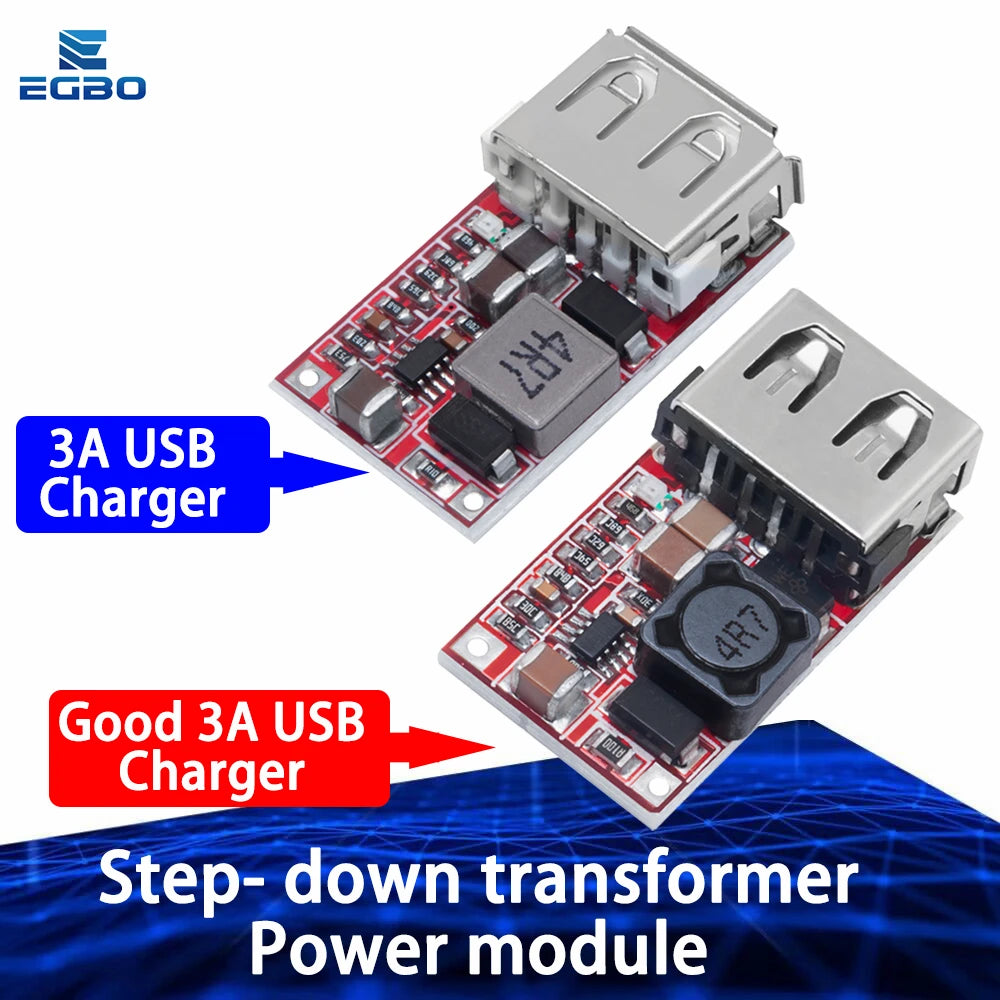 1~5PCS Fine 6-24V 12V/24V to 5V 3A CAR USB Charger Module DC Buck step down Converter 12v 5v power supply module good EGBO