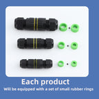 ip68 waterproof connector led connector2/3/4/5/6Pin Adapter terminal Outdoor rain proof of electric wireNo welding for screws