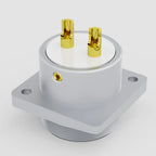 Monosaudio Pure Copper 2pin GX16 Male Socket Chassis GM16 24K Gold Plated Micro Male Connector
