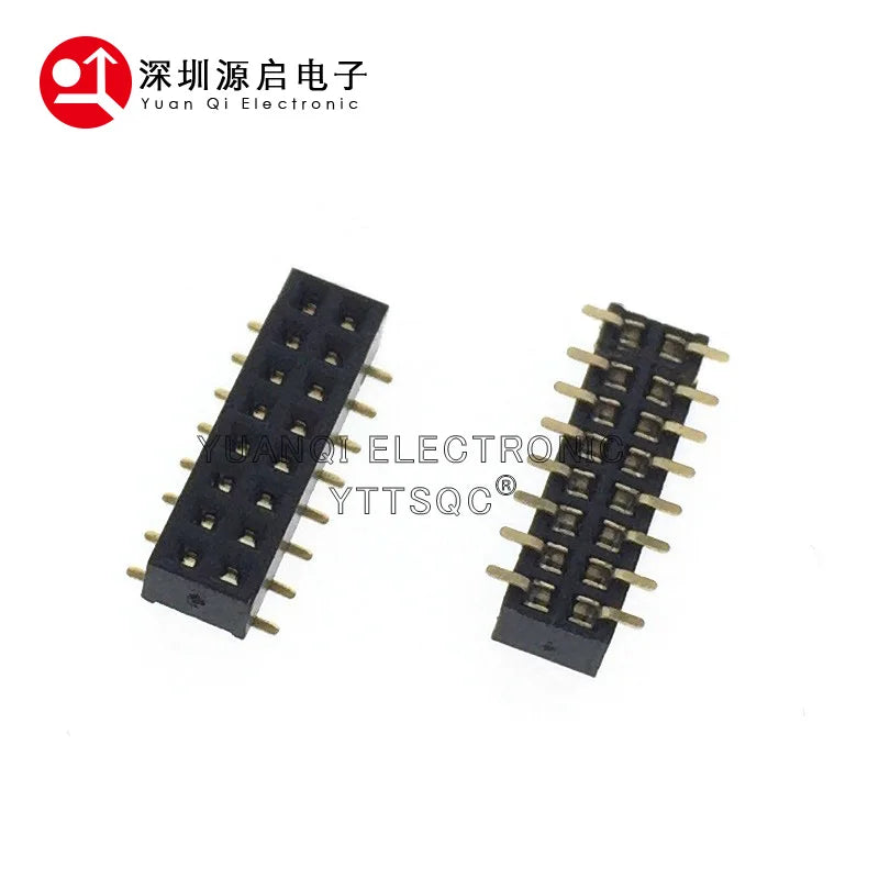 Low Profile 1.27mm Double Row Female Pin Header Plastic Height 2.0 Pinheader PCB Socket SMT 2*3/4/5/6/10/12/15/9/2/8/50P 1U PA6T