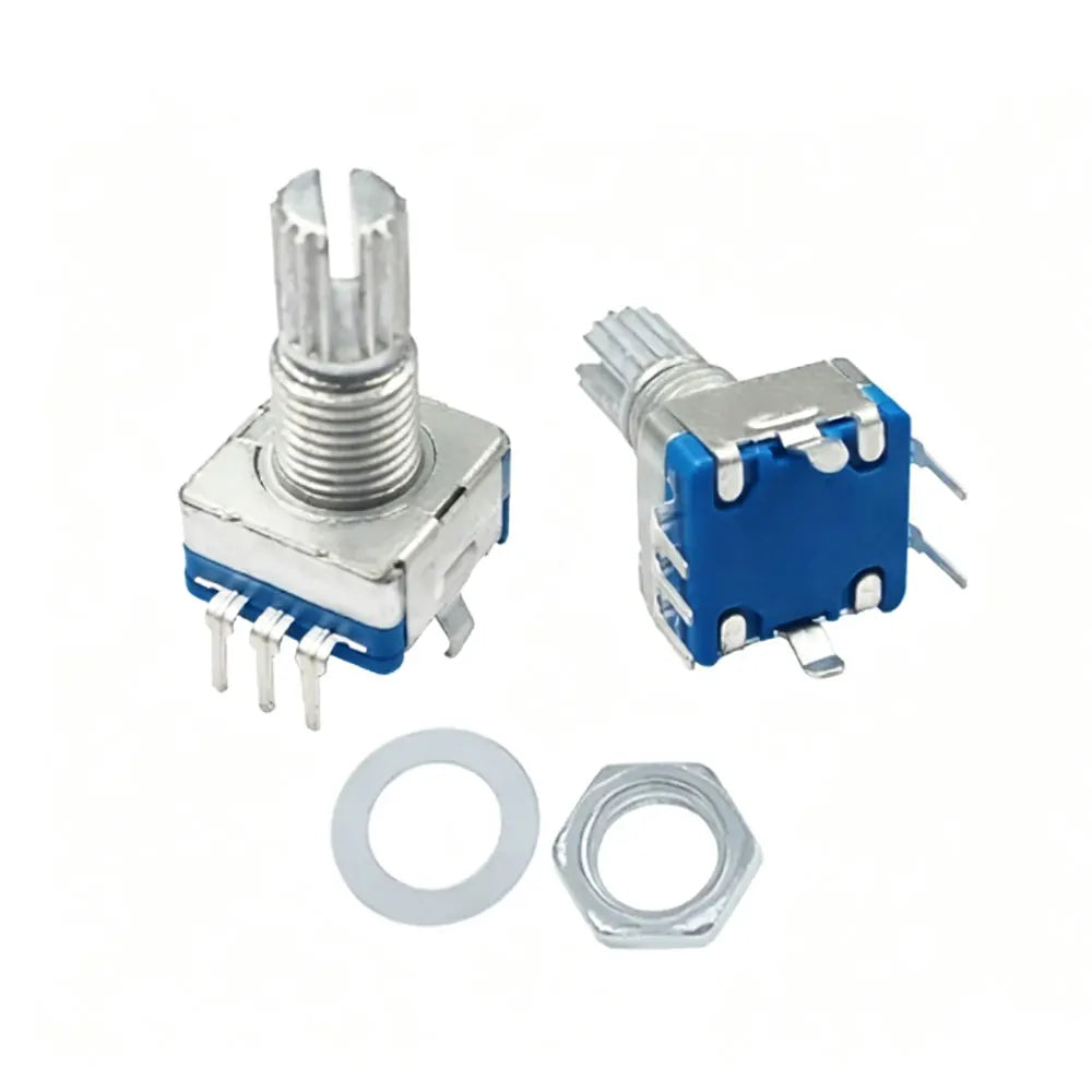 5pcs 20Position Incremental 360 Rotary Encoder Knob Button Switch EC11 Arduino Digital Potentiometer 15/20mm Plum Half Shaft