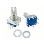 5pcs 20Position Incremental 360 Rotary Encoder Knob Button Switch EC11 Arduino Digital Potentiometer 15/20mm Plum Half Shaft