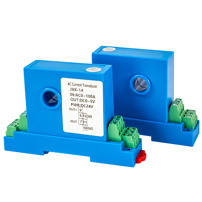 AC DC Current Transmitter 1A 10A 20A 50A To 4-20mA Hall Current Sensor 4-20mA 0-10V RS485 Current Transducer Transmitter