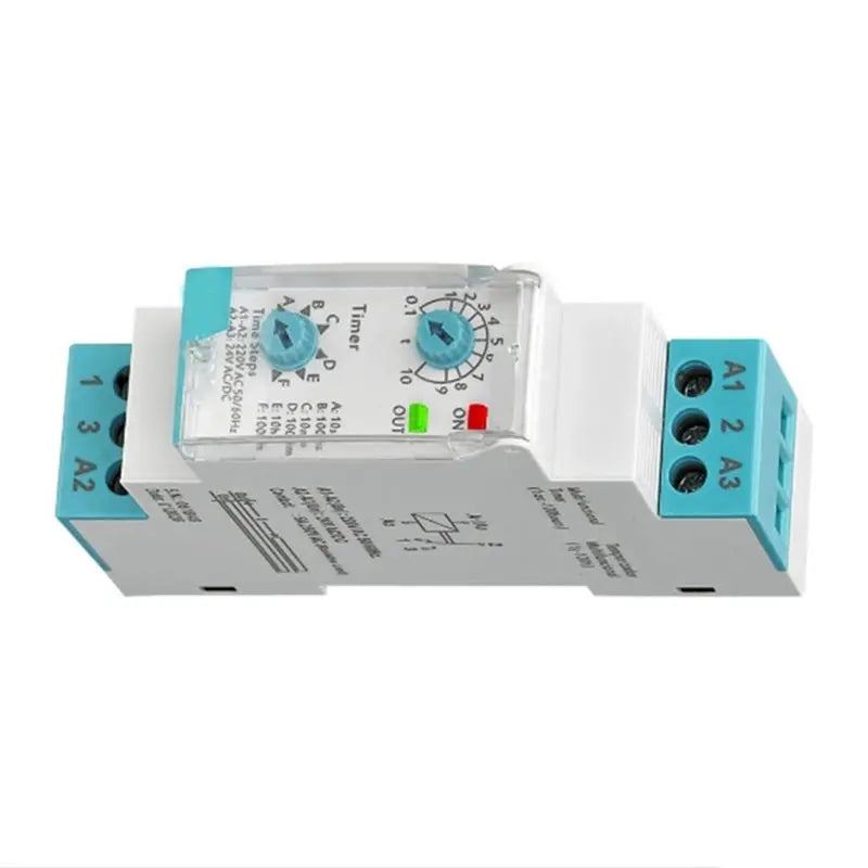 【CUSTOMER FAVORITE】ERV-08-V2 5A Electronic Time Delay Relay DIN Rail 0.1 Second To 100 Hours Multifunction Timer