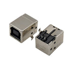 10Pcs USB Type B Female Socket Printer Data Interface Connector Repair Jack Port Right Angle 4Pin PCB DIP USB B Soldering Adapte