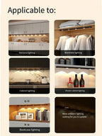 Night Light USB Motion Sensor Wireless Ultra Thin LED Wine cooler Light For Kitchen Cabinet Bedroom Wardrobe Cabinet Lighting