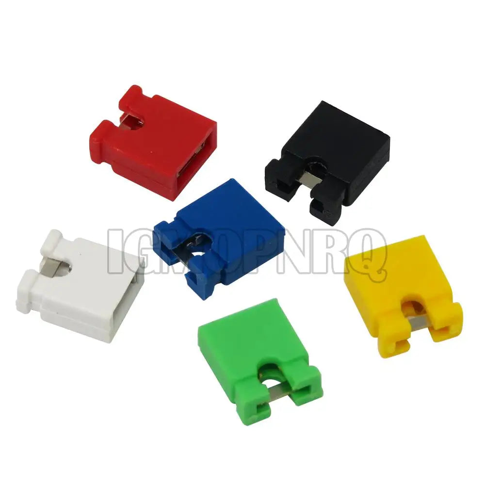 100PCS Pitch 2.4mm Pin Header jumper shorted cap & Headers & Wire Housings Black yellow white green red blue For Arduin new