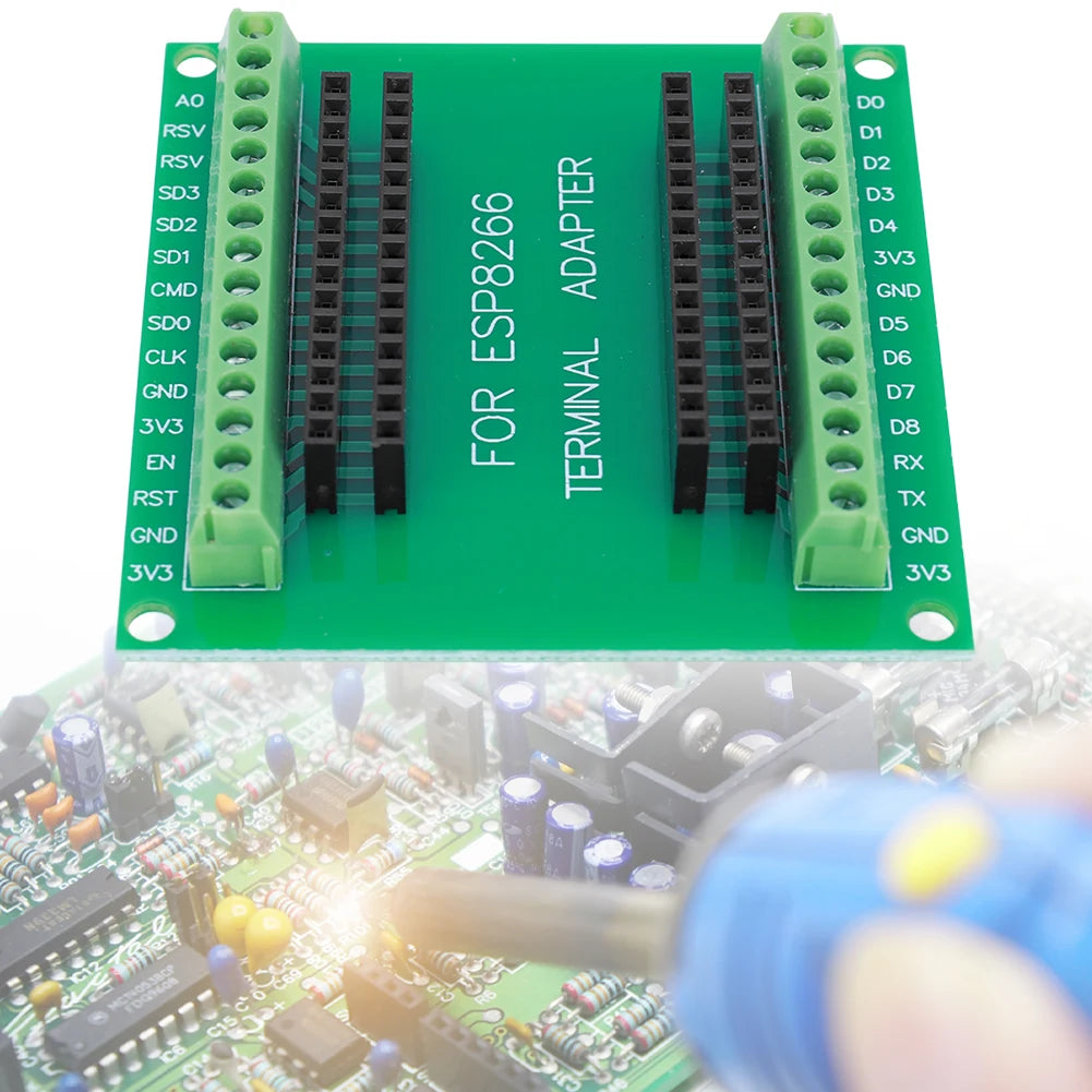 ESP8266 Expansion Board GPIO Breakout Expansion Board for ESP8266 ESP-12E NodeMCU for ESP8266 ESP-12E NodeMCU Development Board